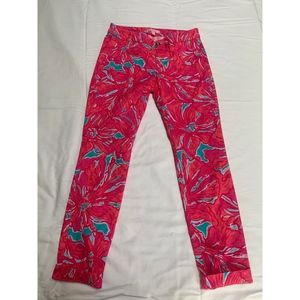 Lilly Pulitzer Cropped Pants in "Flirty Sea"
